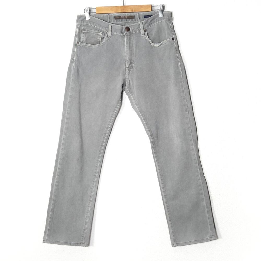 AGAVE Jeans Size 32 Gray Gringo Classic Straight Leg Light Wash Denim